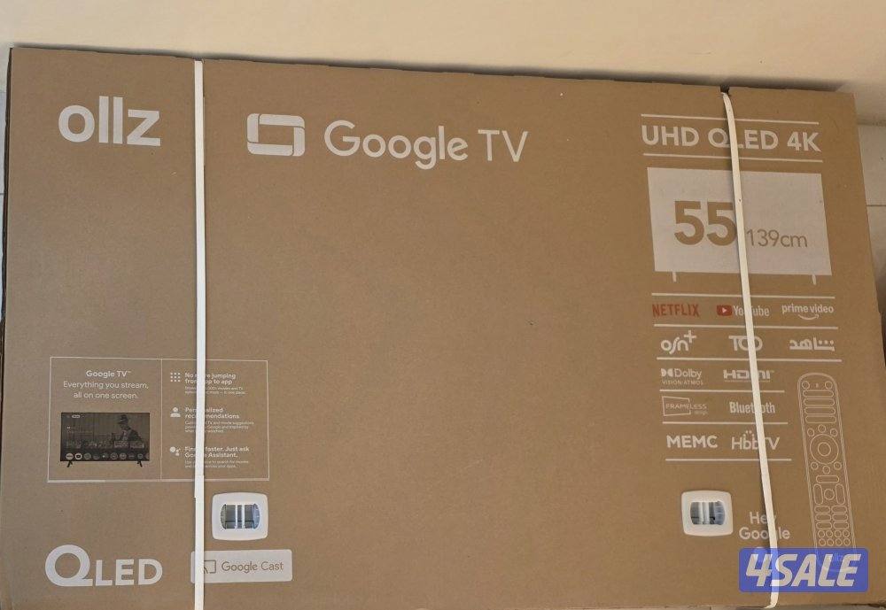 تلفزيون جديد 55 بوصة جميع البرامع موجوده0