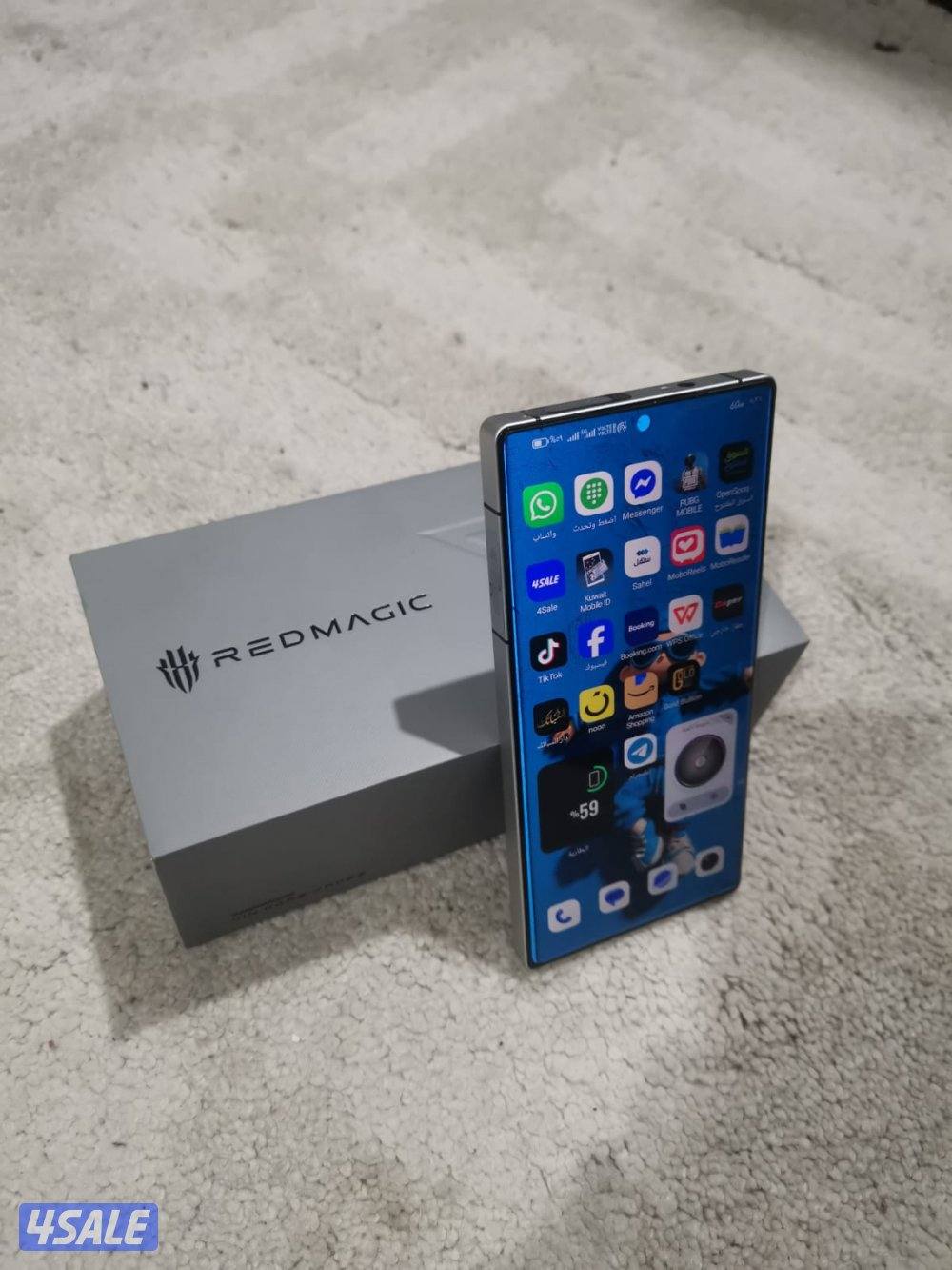 red magic 10 pro 512 16 +12 للبيع بحاله الجديد0