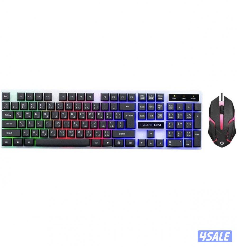 ( ماوس باد - ماوس وكيبورد - سماعه ) ماركة GAMEON0