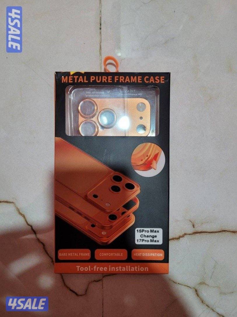 تحويل ابل ايفون ١٥ بور ماكس إلى ايفون ١٧ بور ماكس برتقالي محول معدني1