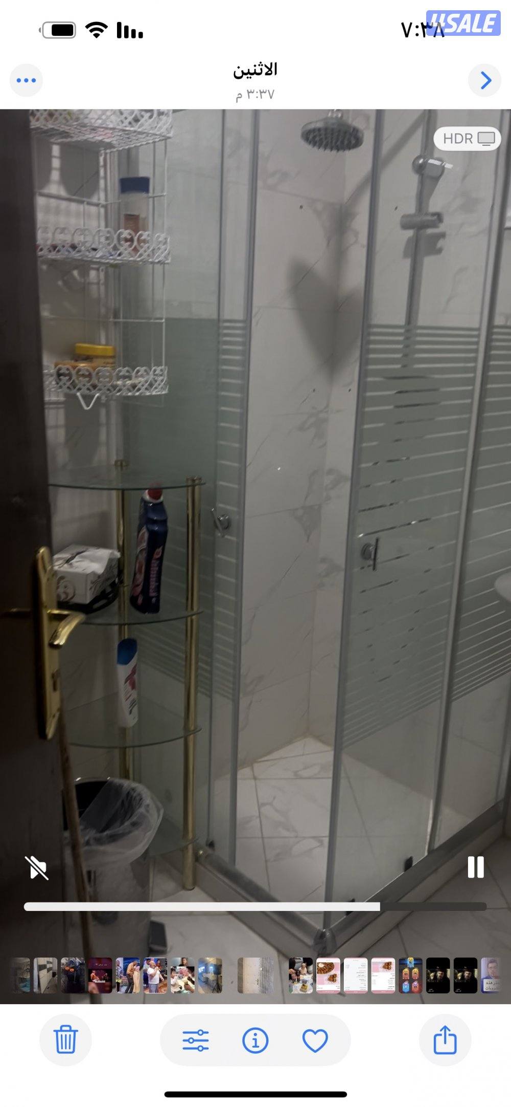 خلو شقه بسالمية معا اغراضها كامله علي البحر بشارع الابلاجات صف اول1