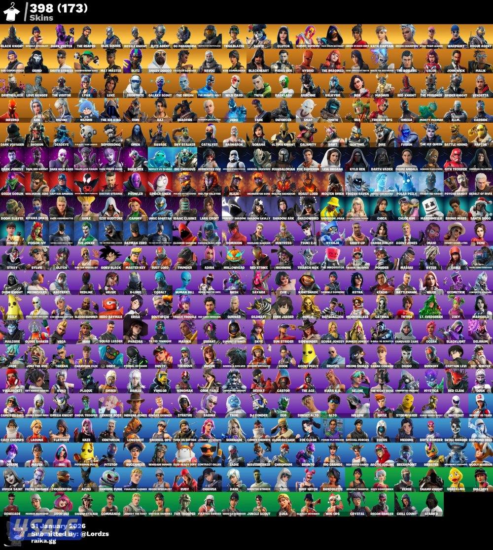 اقوى حساب فورت شيطون و400 سكن واكس بنت الطياره النادر ونوادر واجد0