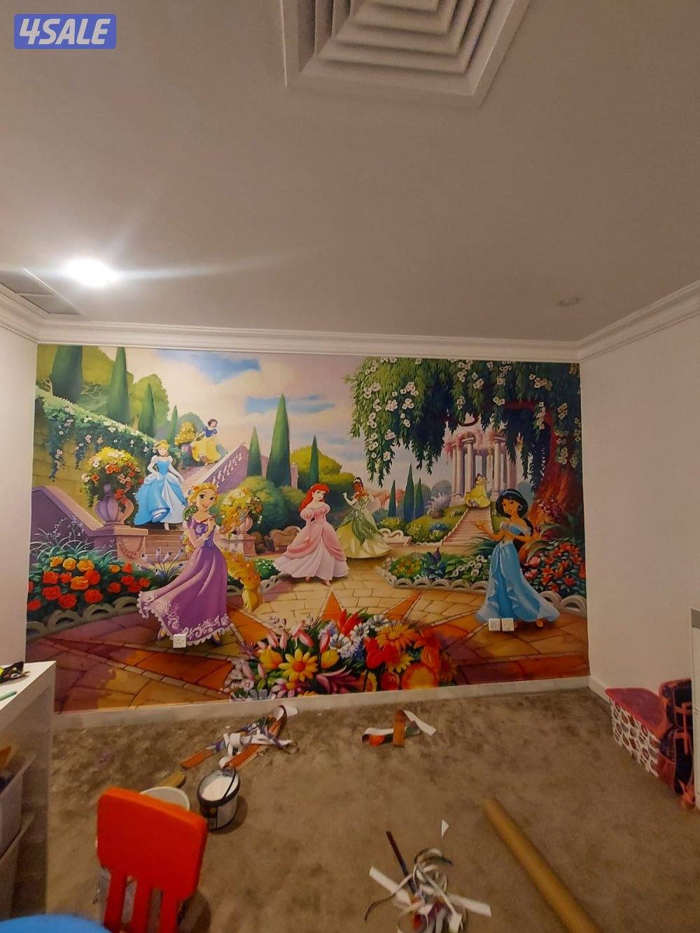 ابو فاس لتركيب ورق الجدران وتركيب ديكورات3