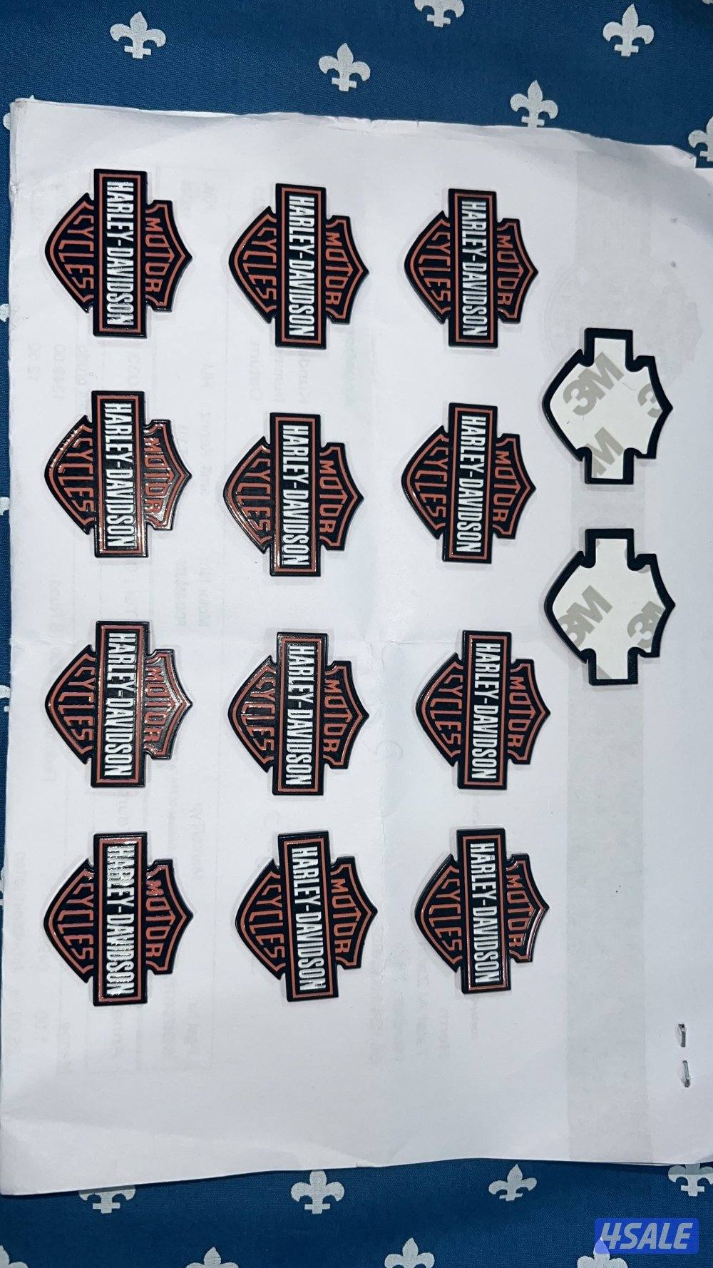 ستيكر هارلي حديد ينحط ع شنط دراجه سياره تلفون 3mوتس تواصل وجامه ادفننج0