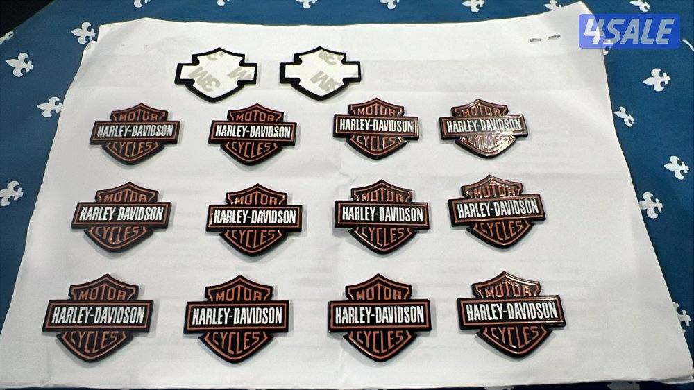 ستيكر هارلي حديد ينحط ع شنط دراجه سياره تلفون 3mوتس تواصل وجامه ادفننج5