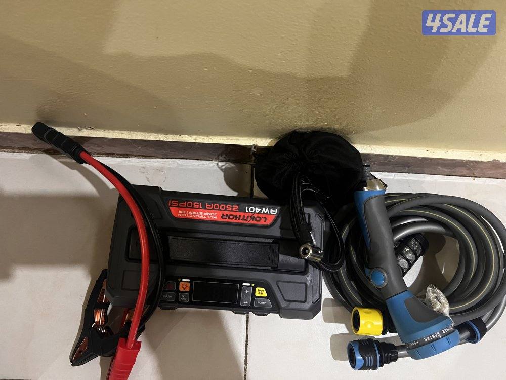 بطارية  لوكى تور..مضخه هواء تواير وماى وتشحن بطاريه السيارة3