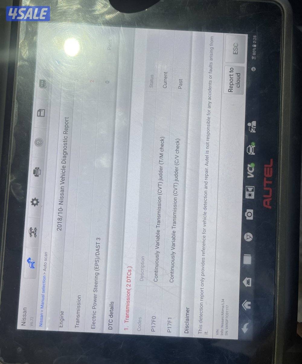 2018 Nissan Altima - 97000KM - Transmission Issue - Good condition7