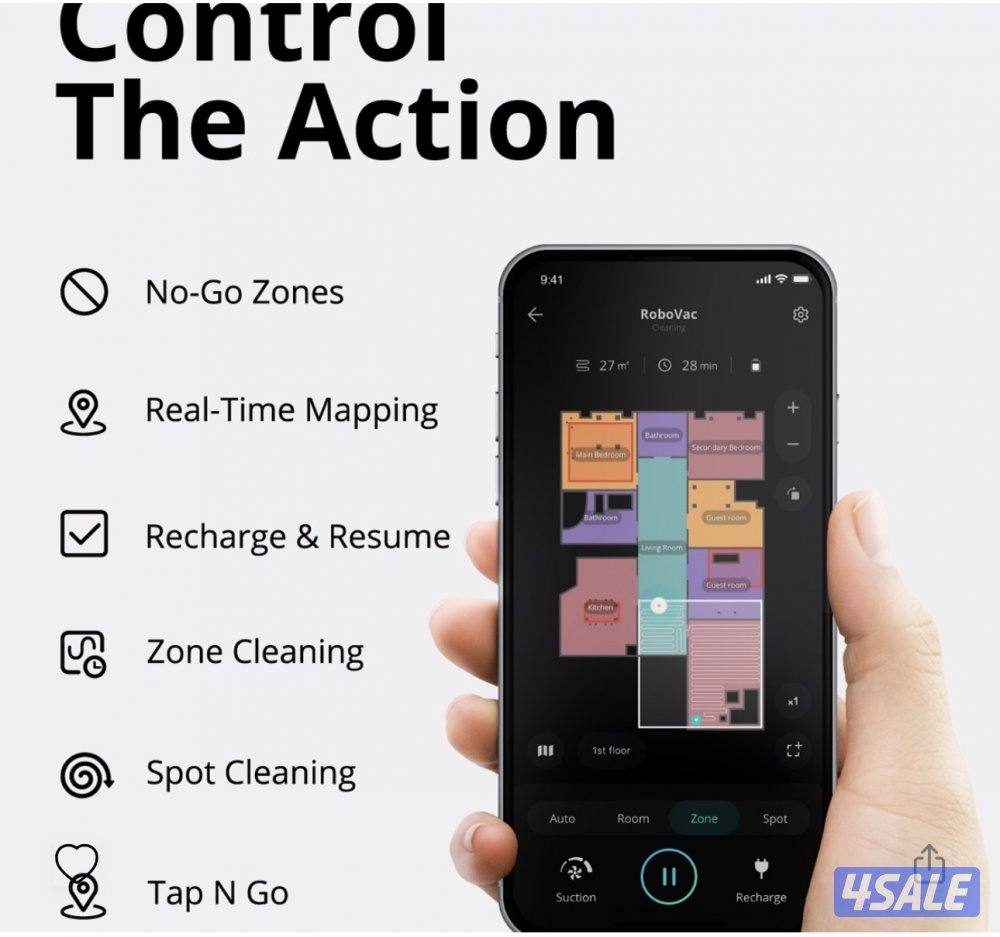 للبيع اقوى مكينة تنظيف ذكي EUFY X8 2in1 twinturbo2