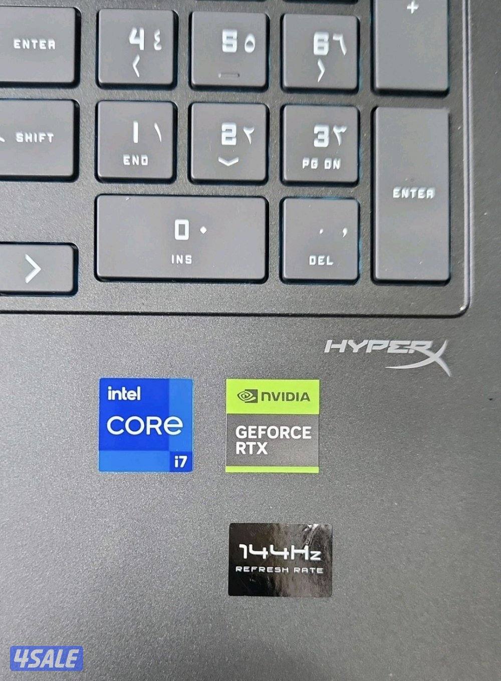 للبيع لابتوب جيمنقHp Victus /core i714gen/16 Ram/1TBSSD/4050 Rtx 6GB3