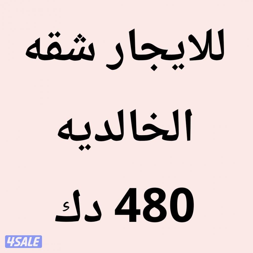 الخالديه شقه0