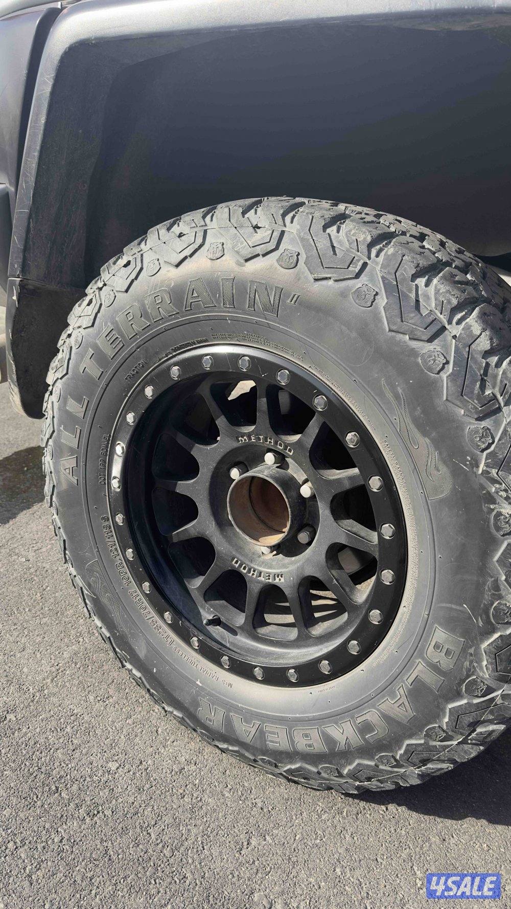 خمس رنقات ميثود ست براقي مع ٤ توياير بلاك بير حجري3