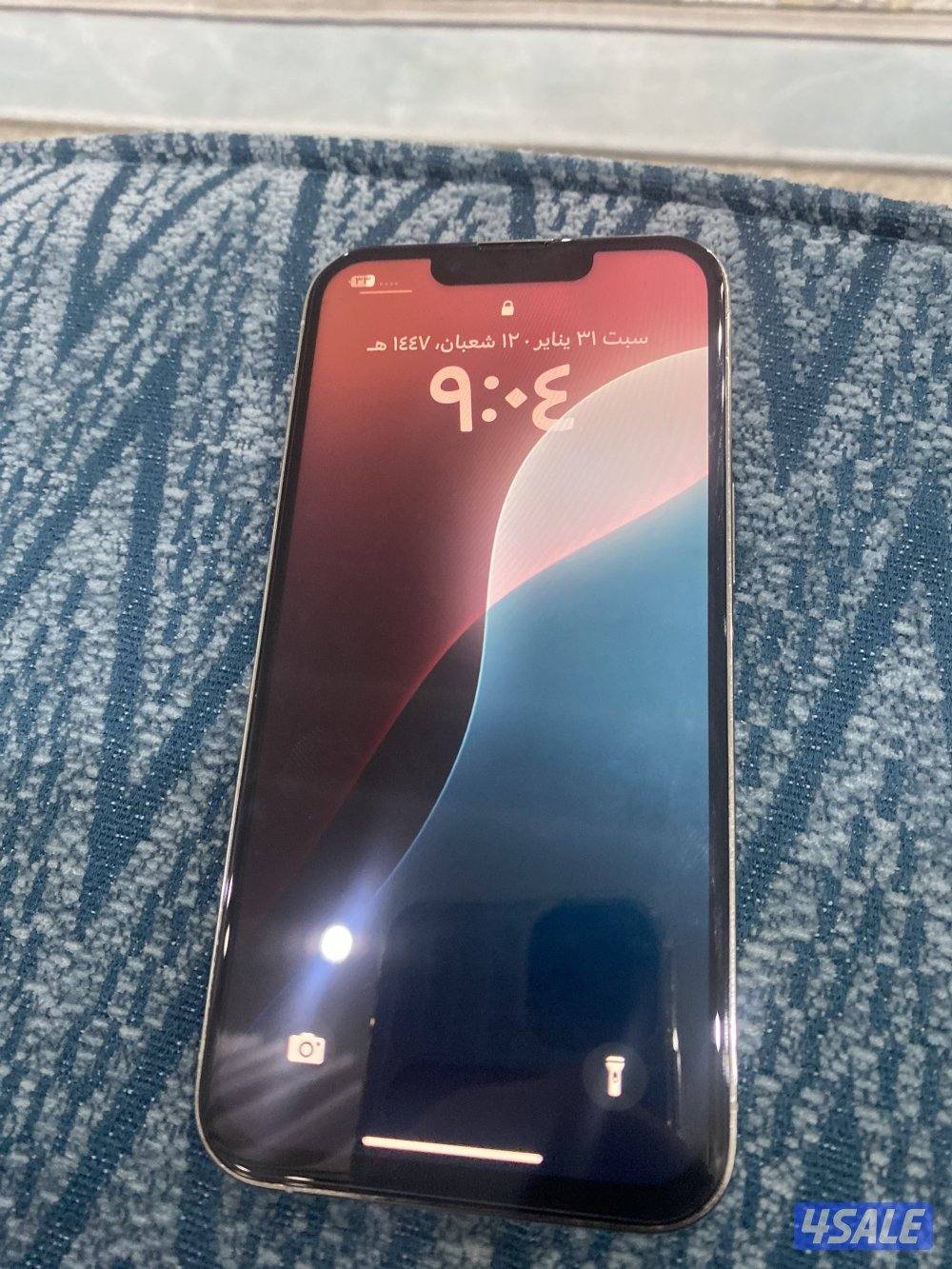 ايفون ١٣ برو ٢٥٦ عل السوم الجهاز نظيف1