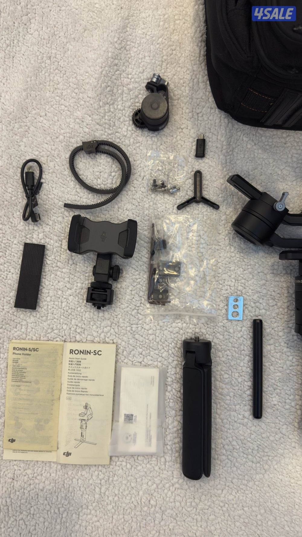 للبيع مانع اهتزاز Ronin-s/sc وفي مايك wave:3 بالكرتون غير مستخدم4