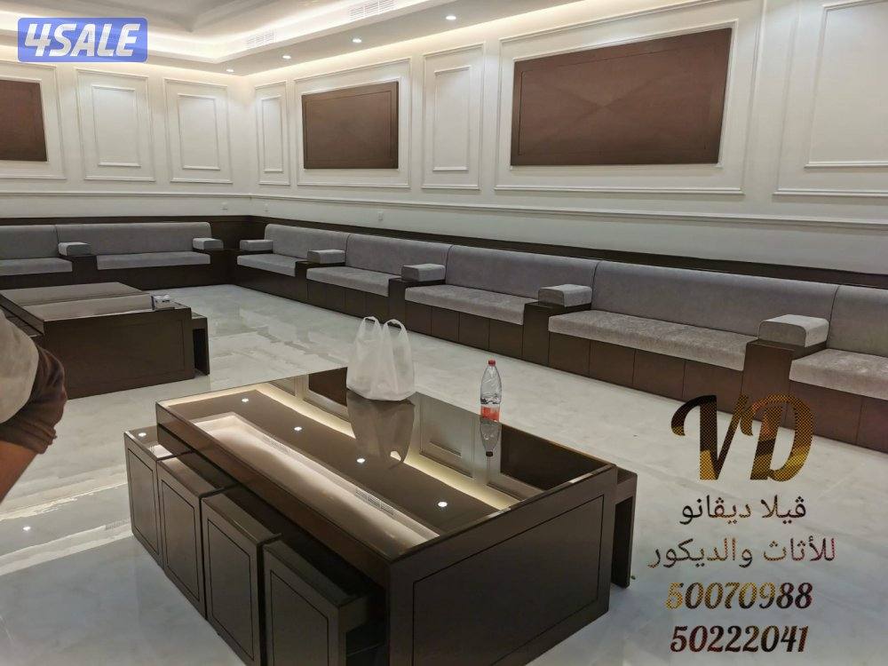 صالات استقبال جلسات امريكي غرف معيشه ستائر ويڤي تفصال  حسب الطلب13