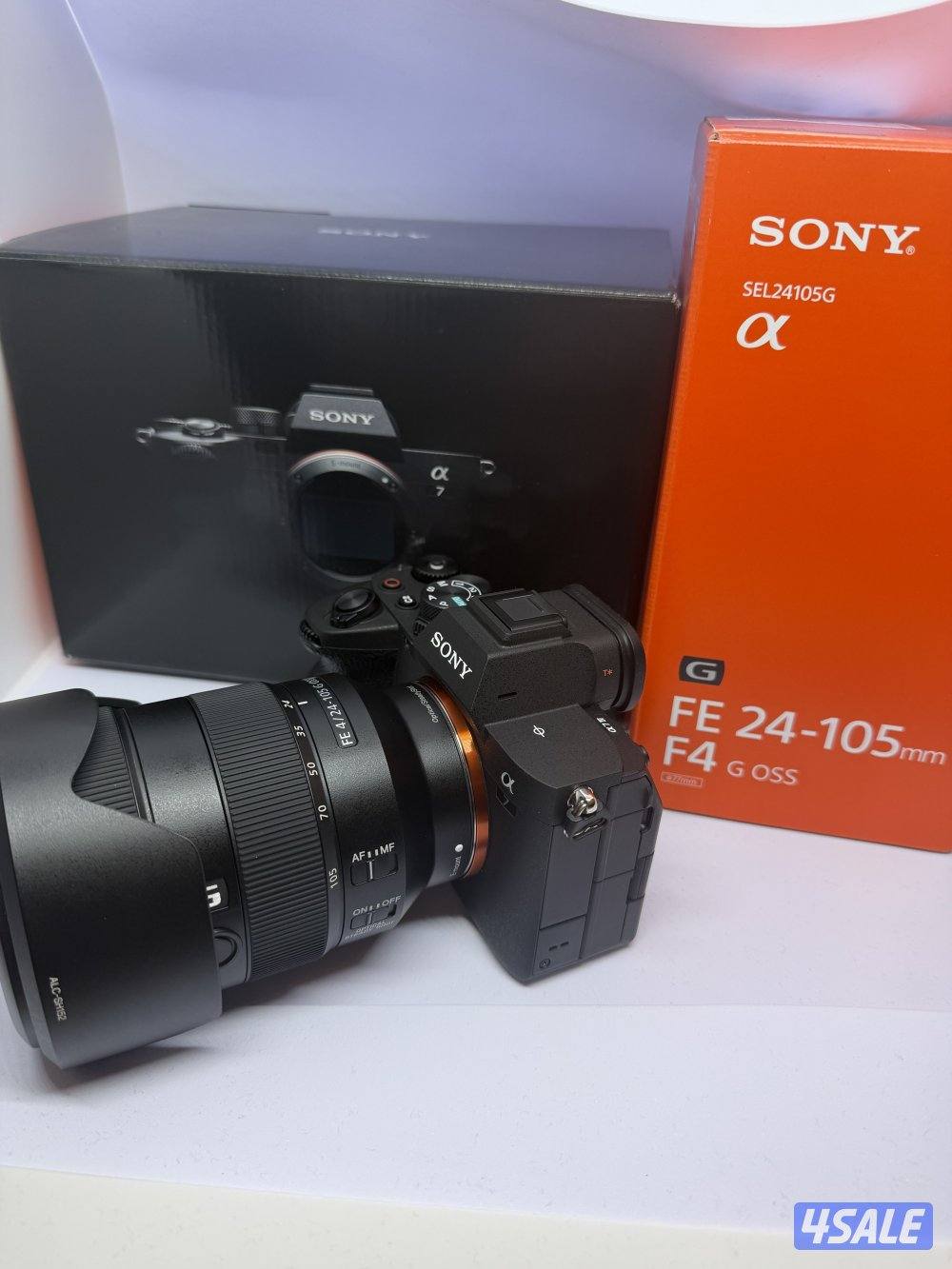 Sony alpha A7IV + Sony 24-105MM F/4 lens all used only one time + SD0