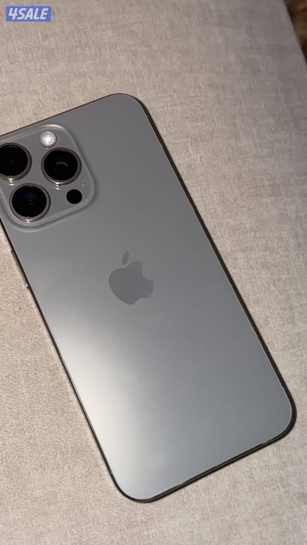 ايفون ١٥ برو ماكس ٢٥٦ قيقا لون تيتانيوم نظيف جدًا مع الكرتون0