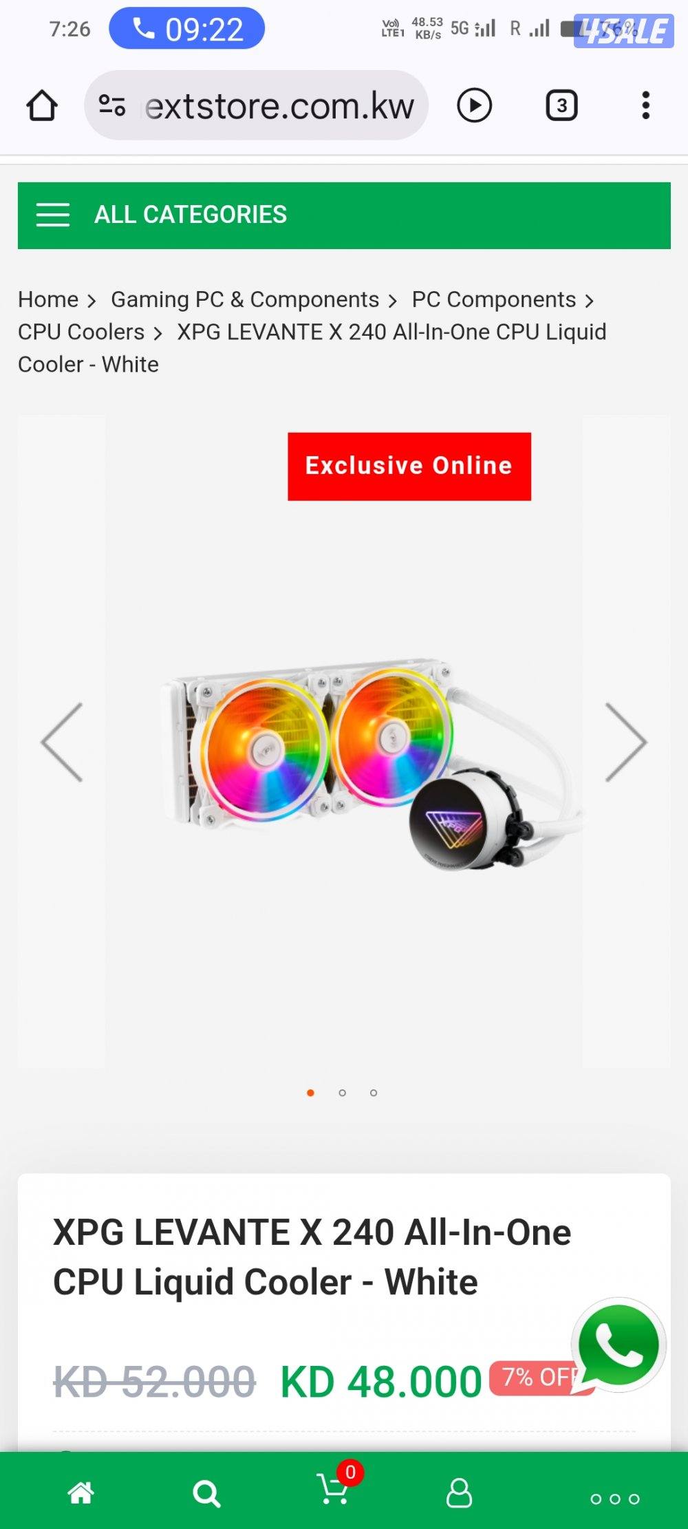 XPG LEVANTE X 240MM RGB CPU Liquid Cooler Excellent Cooling For CPU2