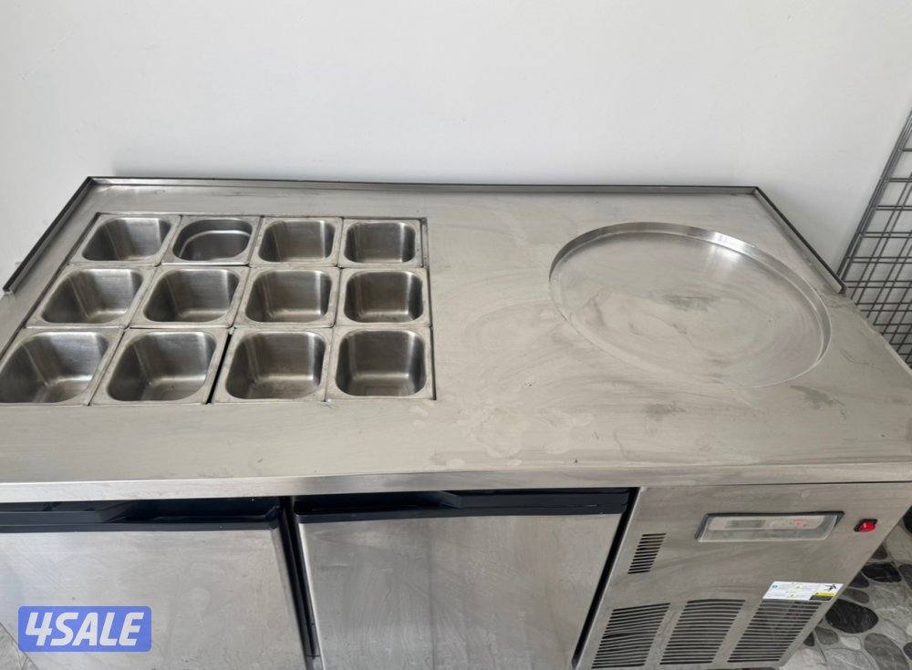 ROLLED ICECREAM TABLE WITH FRIDGE1