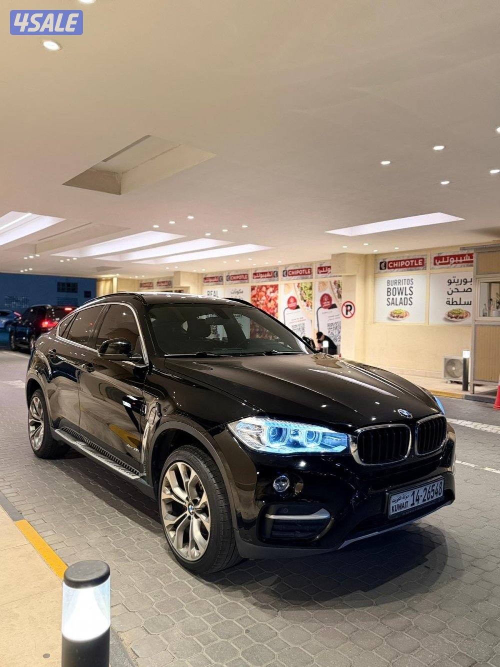 للبيع BMW X6 2016 صبغ الوكاله وبجياس الوكاله داخليه حمرا اعلي فئه2