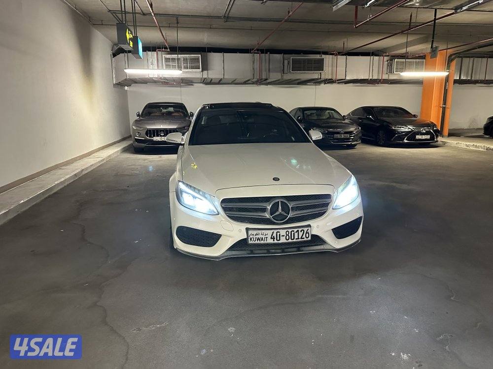 مرسيدس c250 صدفي من داخل احمر اعلى المواصفات5