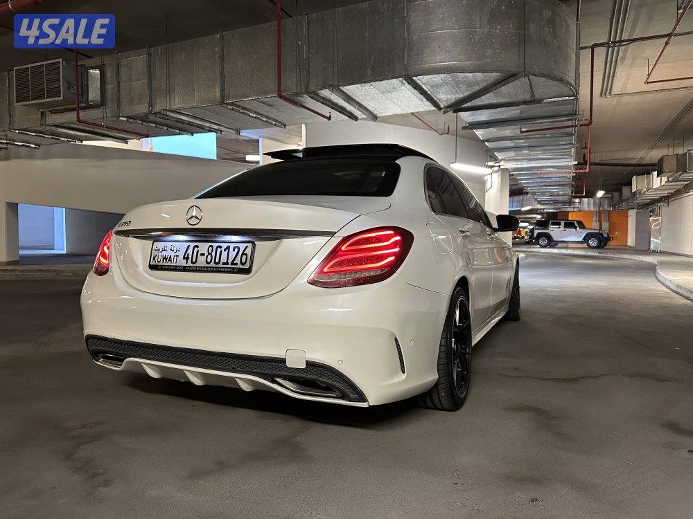 مرسيدس c250 صدفي من داخل احمر اعلى المواصفات7