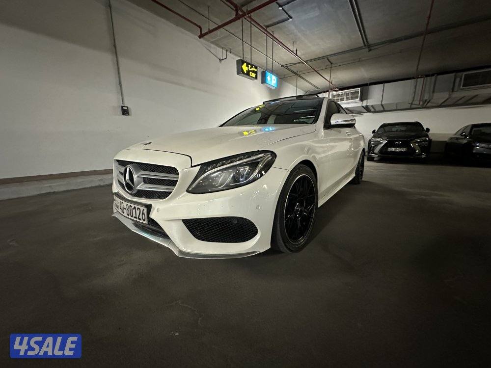 مرسيدس c250 صدفي من داخل احمر اعلى المواصفات14