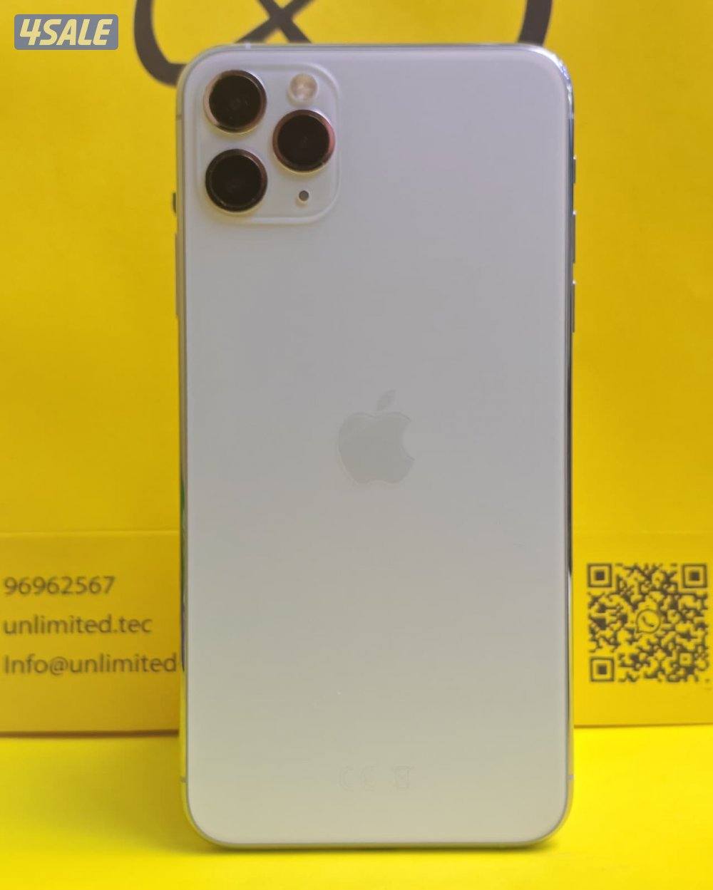 iPhone 11 Pro Max 256GB Silver – 90%  ايفون 11 برو ماكس بطارية5