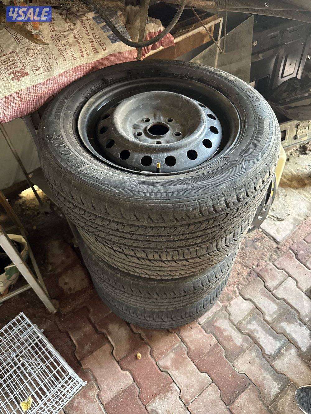 اربع رنقات حديد جديده مقاس16ويا طوسهم ومع دعامية جديد ماتركبت0