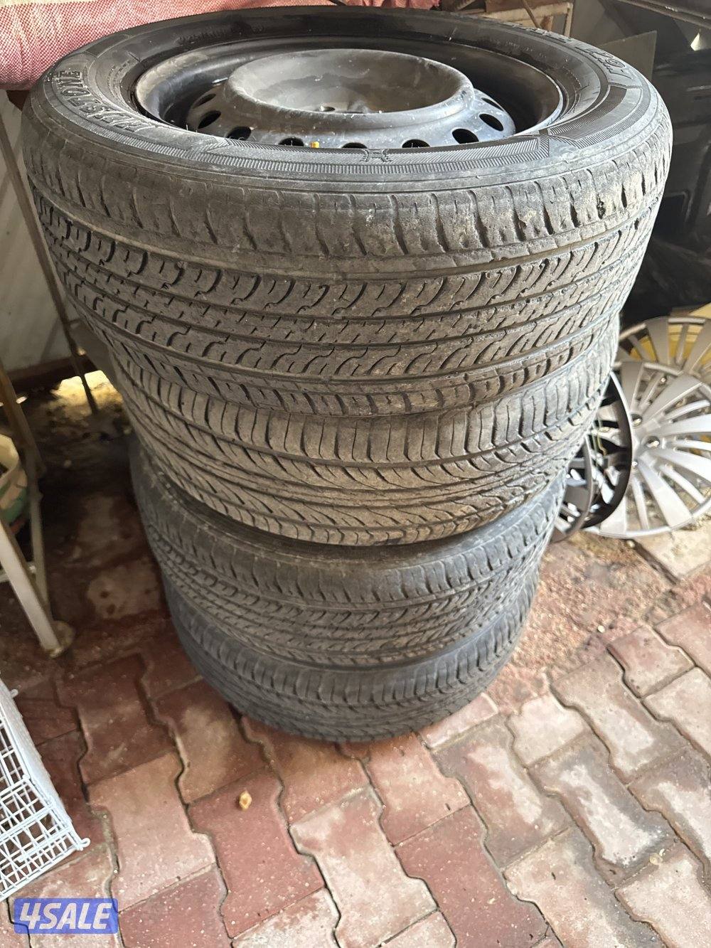 اربع رنقات حديد جديده مقاس16ويا طوسهم ومع دعامية جديد ماتركبت3