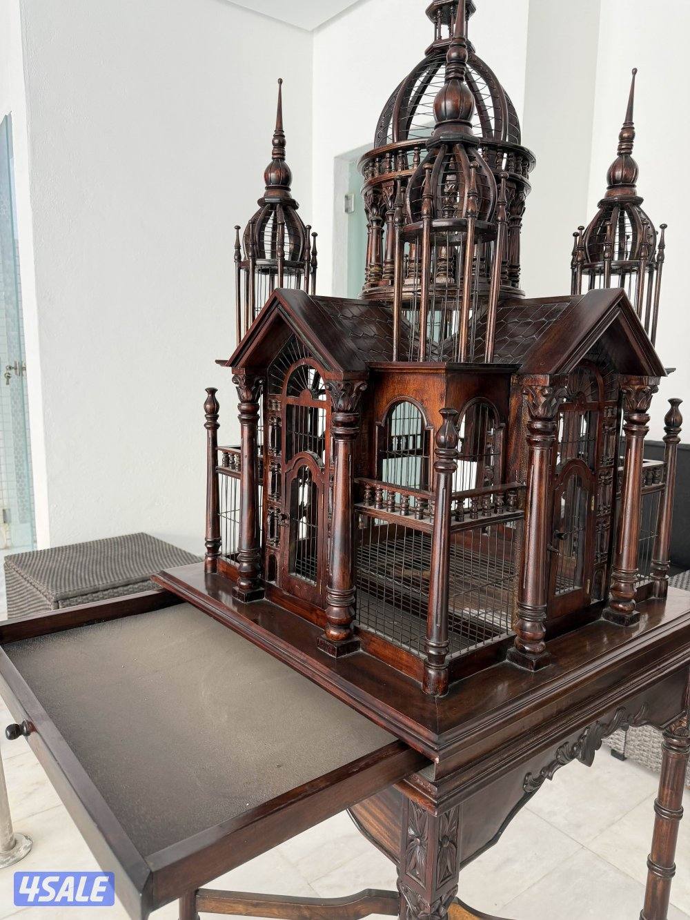 قفص ديكور خشب مهوقوني صناعة يدوية2