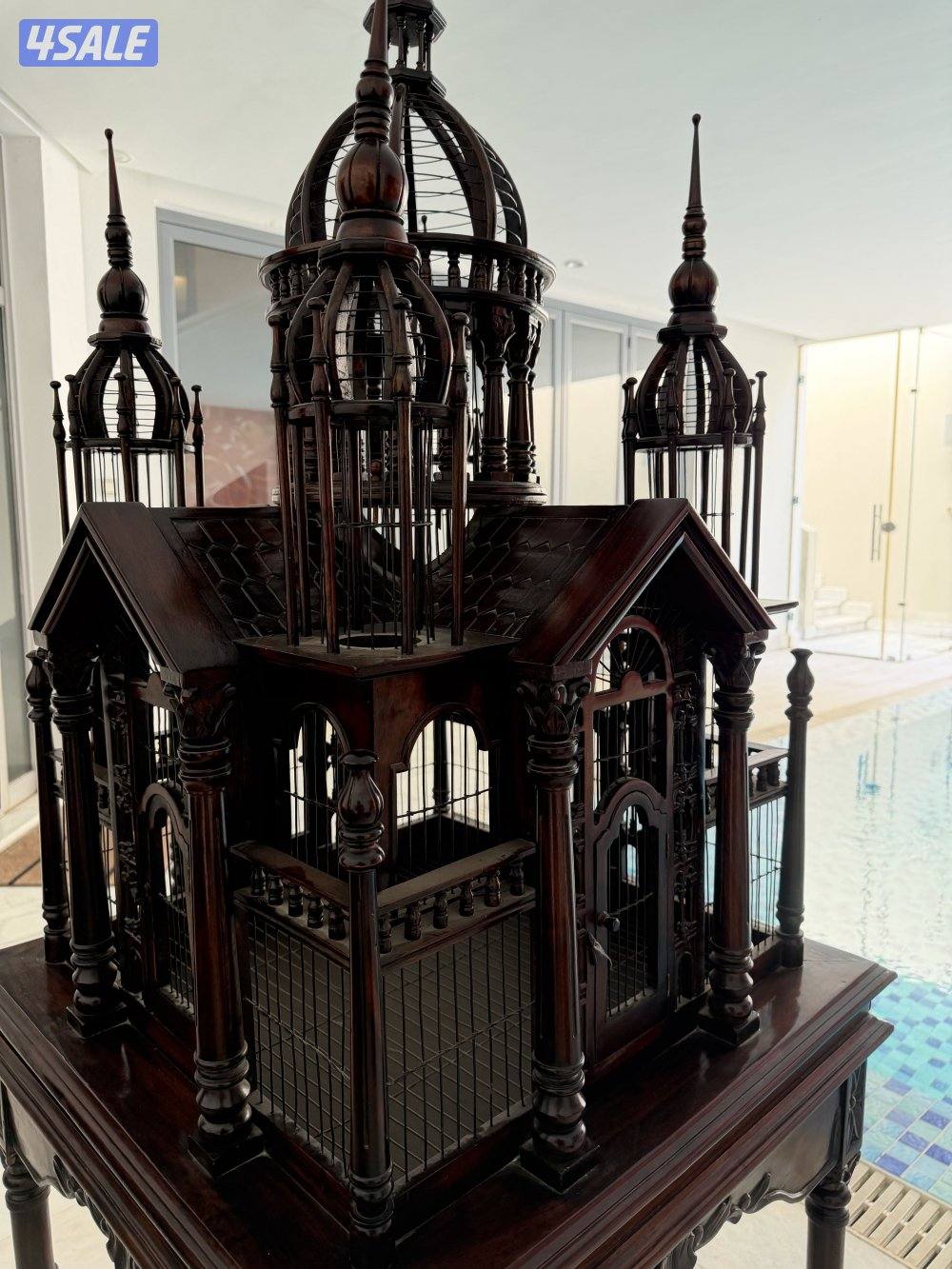 قفص ديكور خشب مهوقوني صناعة يدوية4