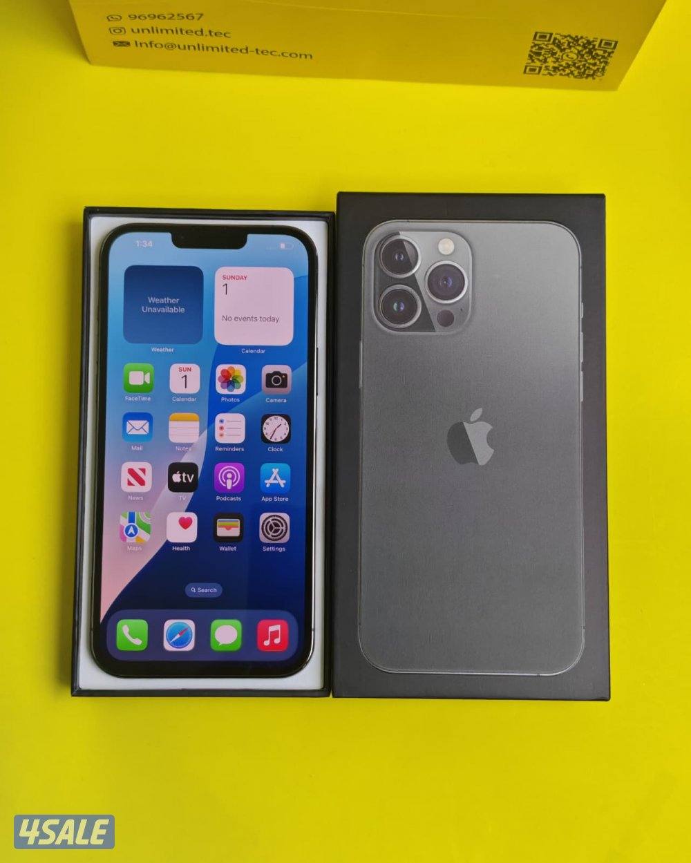 iPhone 13 Pro Max 128GB Gray – Battery 83% ايفون 13 برو ماكس رمادي6