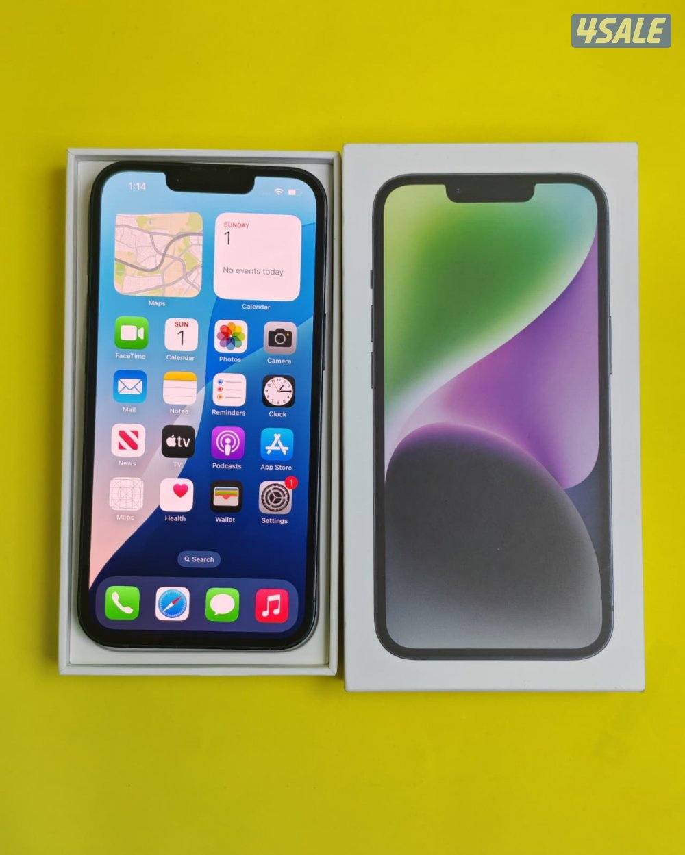 iPhone 14 128GB Black – Battery 91% ايفون 14 128 جيجا أسود0