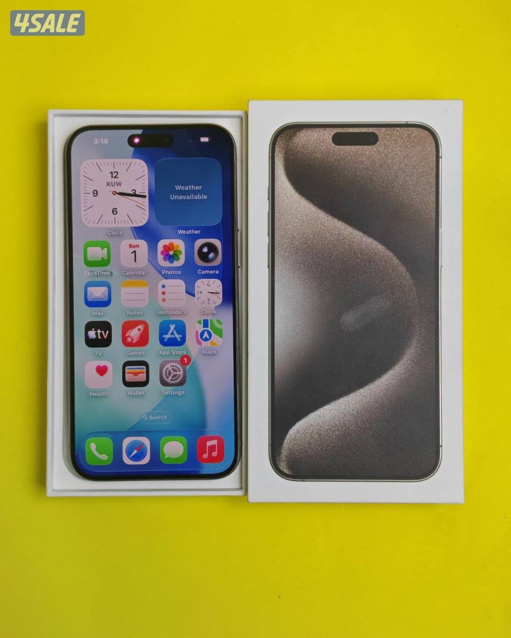 iPhone 15 Pro Max 256GB Natural Titanium – 86% ايفون 15 برو ماكس9