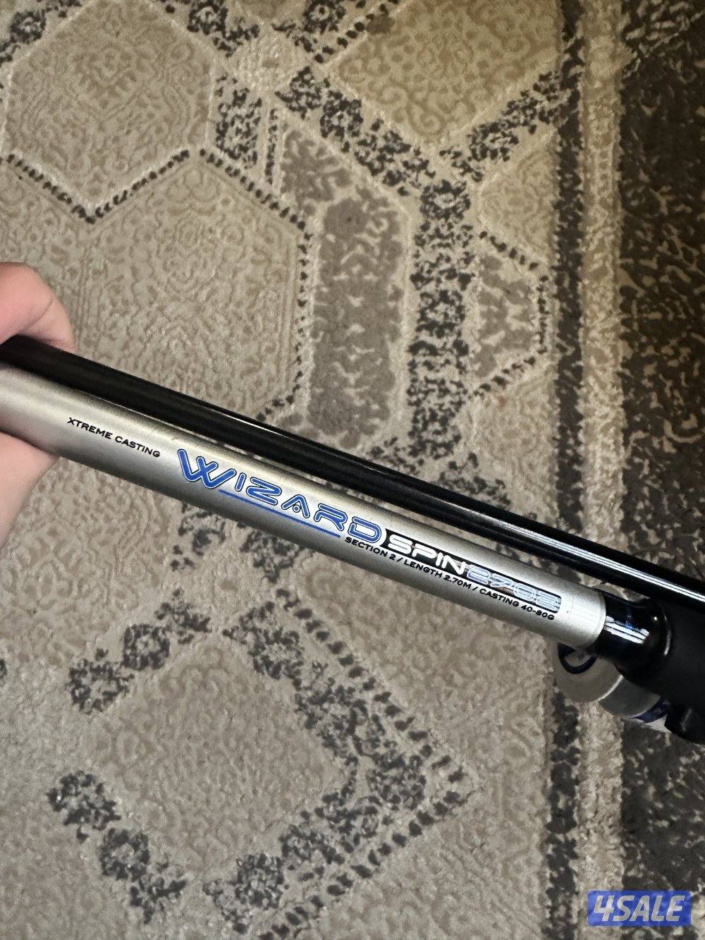 Trabucco Rod 2.7 m  مع مكينة سنارة ترابوكو ممتازة0