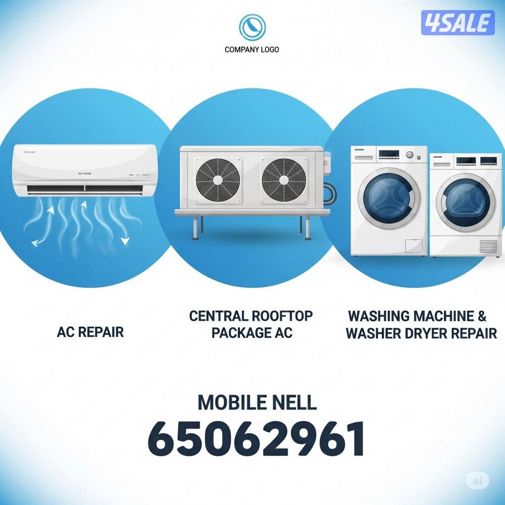تكييف مركزي و واحدات،غسيل و غاس و فك تركيب واحدات.3