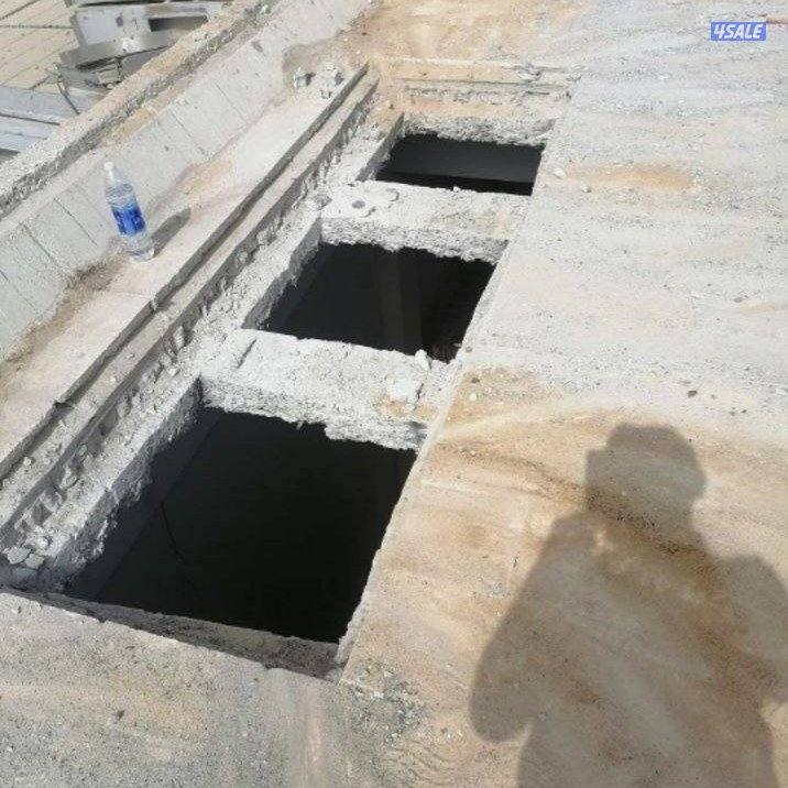 قص خرسانة بالليزر وعمل فتحات الكور دائرة2