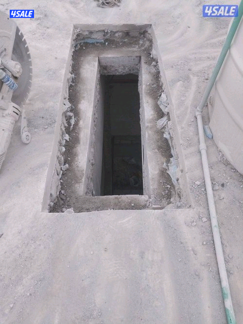 قص خرسانة بالليزر وعمل فتحات الكور دائرة12