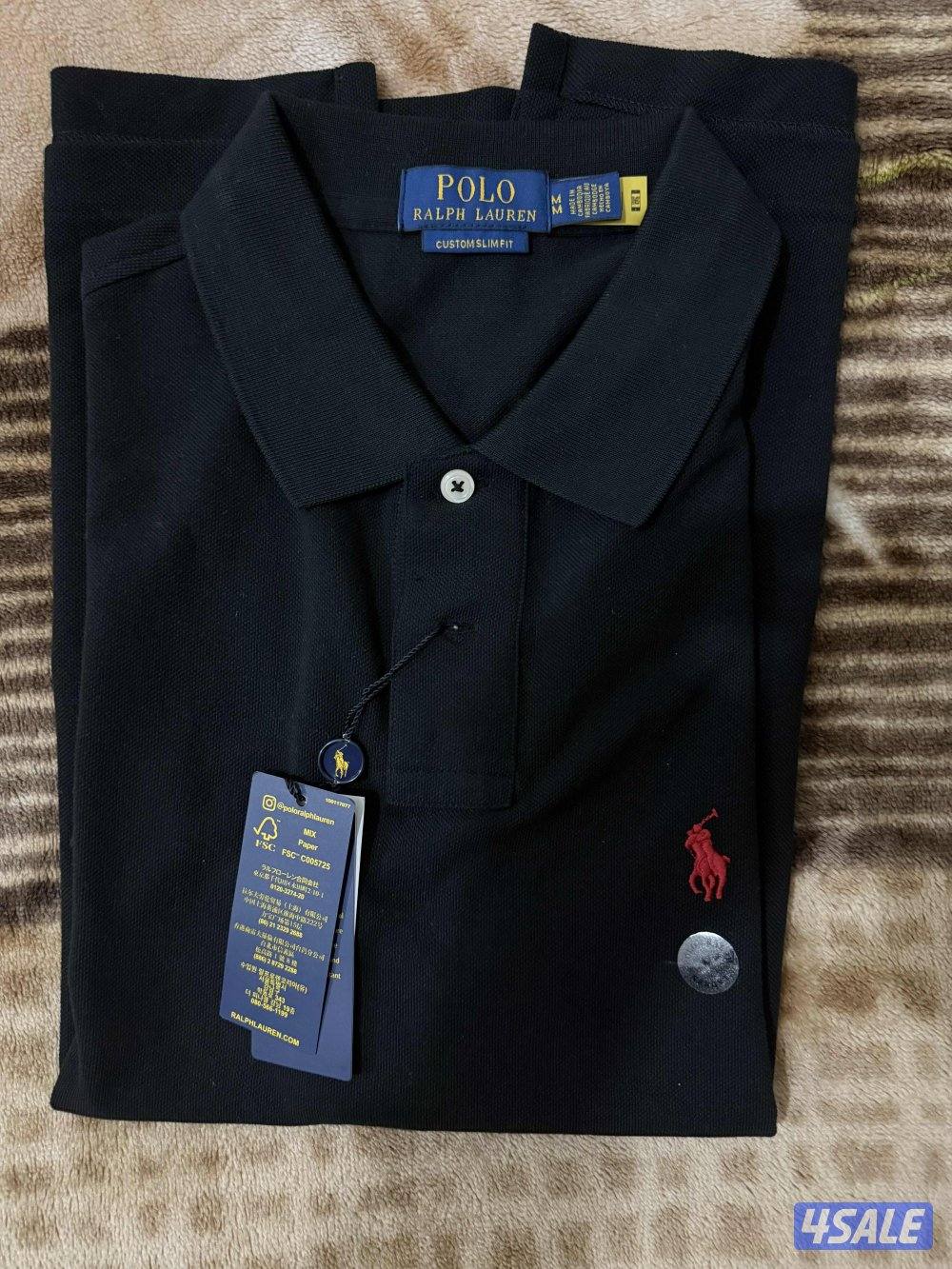 Polo Ralph Lauren - Black Polo Custom Slim Fit M0