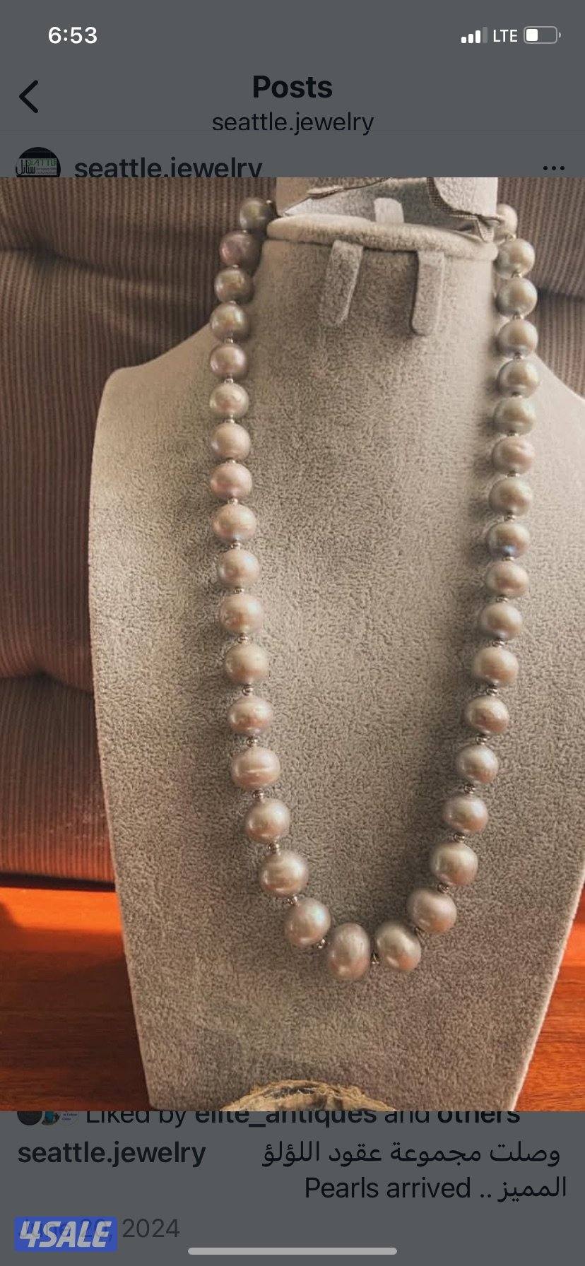 عقود لؤلؤ مميزة ، مع اكسسوارت، او احجار طبيعية.2