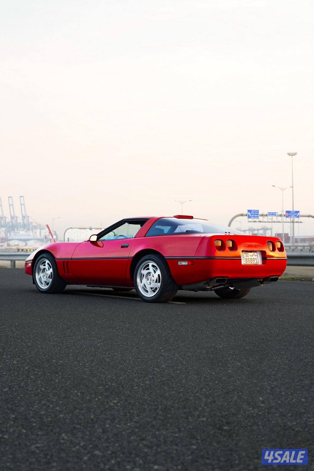 للبيع كورفيت c4 موديل 1990 وأرد أمريكا صبغ وكالة شاصي جيد3