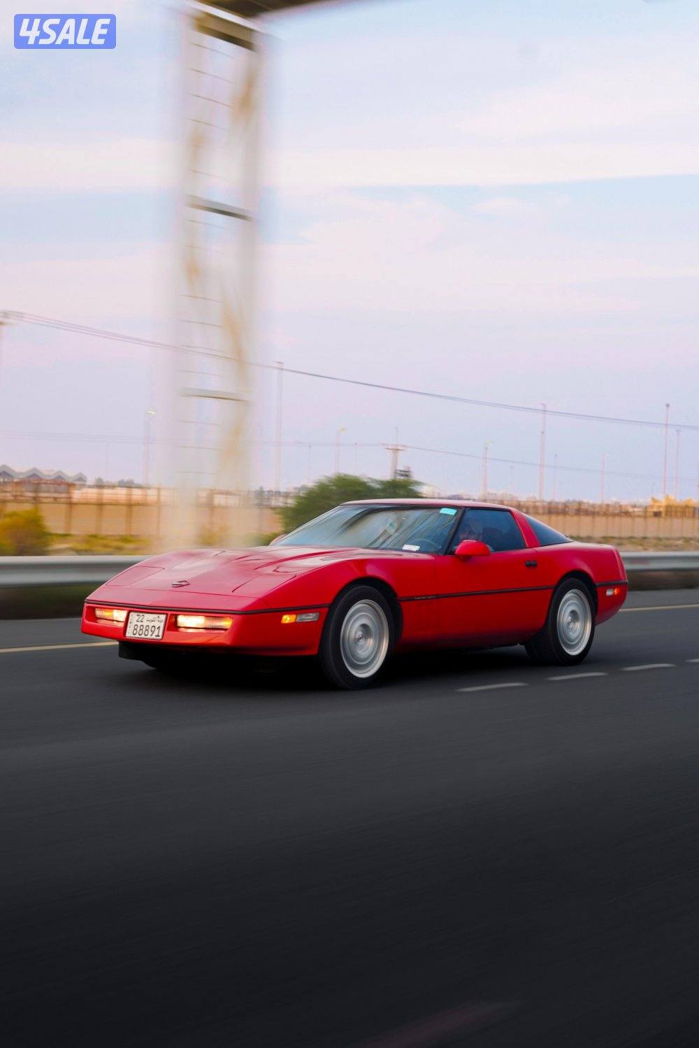 للبيع كورفيت c4 موديل 1990 وأرد أمريكا صبغ وكالة شاصي جيد5