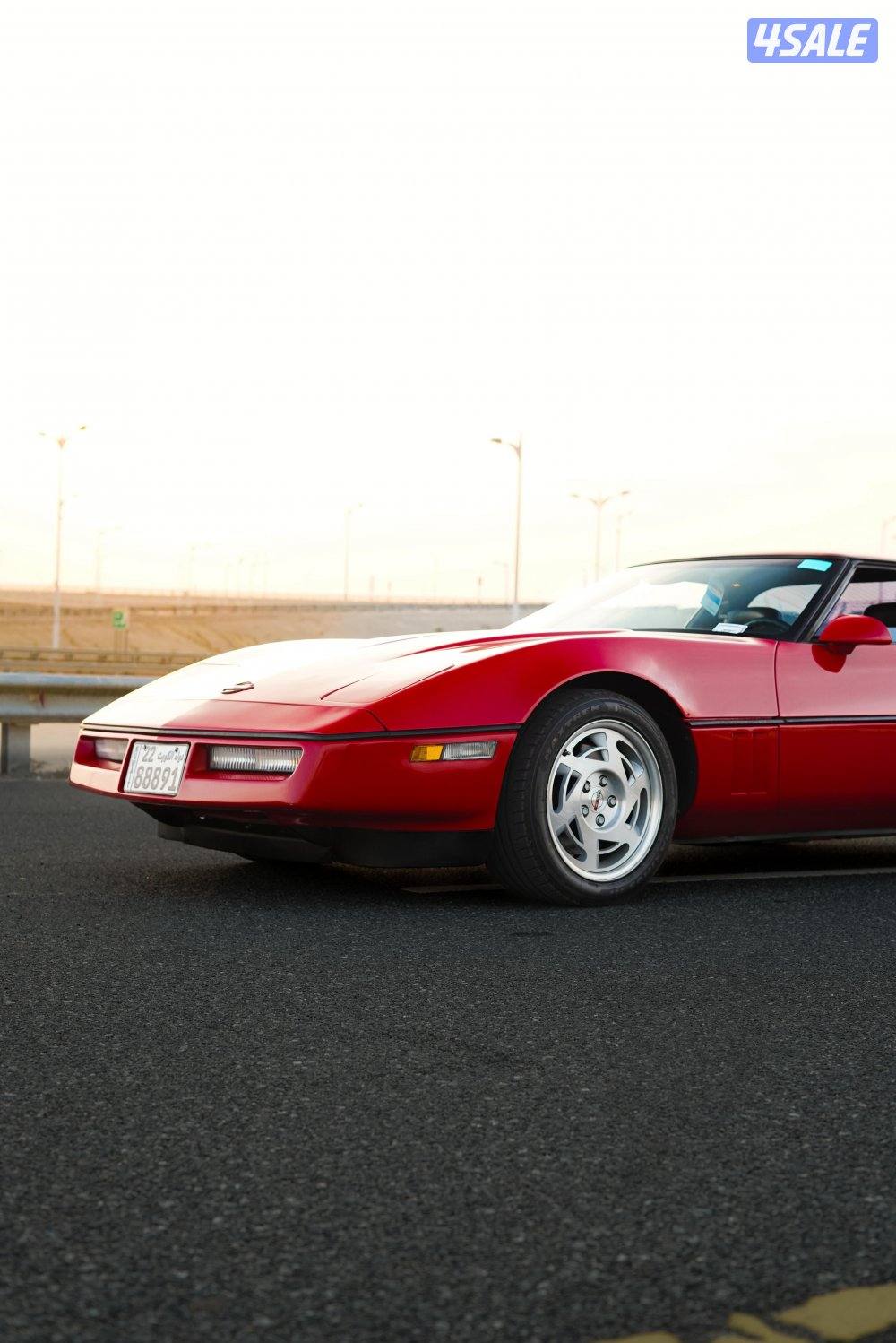 للبيع كورفيت c4 موديل 1990 وأرد أمريكا صبغ وكالة شاصي جيد7