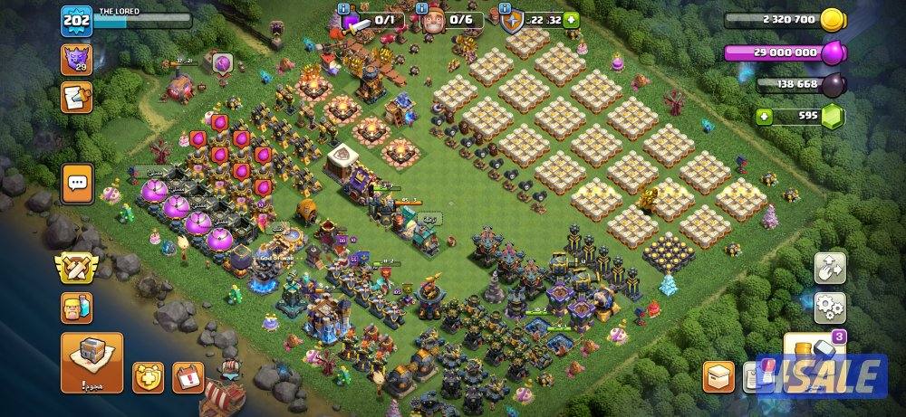 قرية ماكس تاون 17 شبه ماكس تاون 18 كلاش اوف كلان clash of clans4