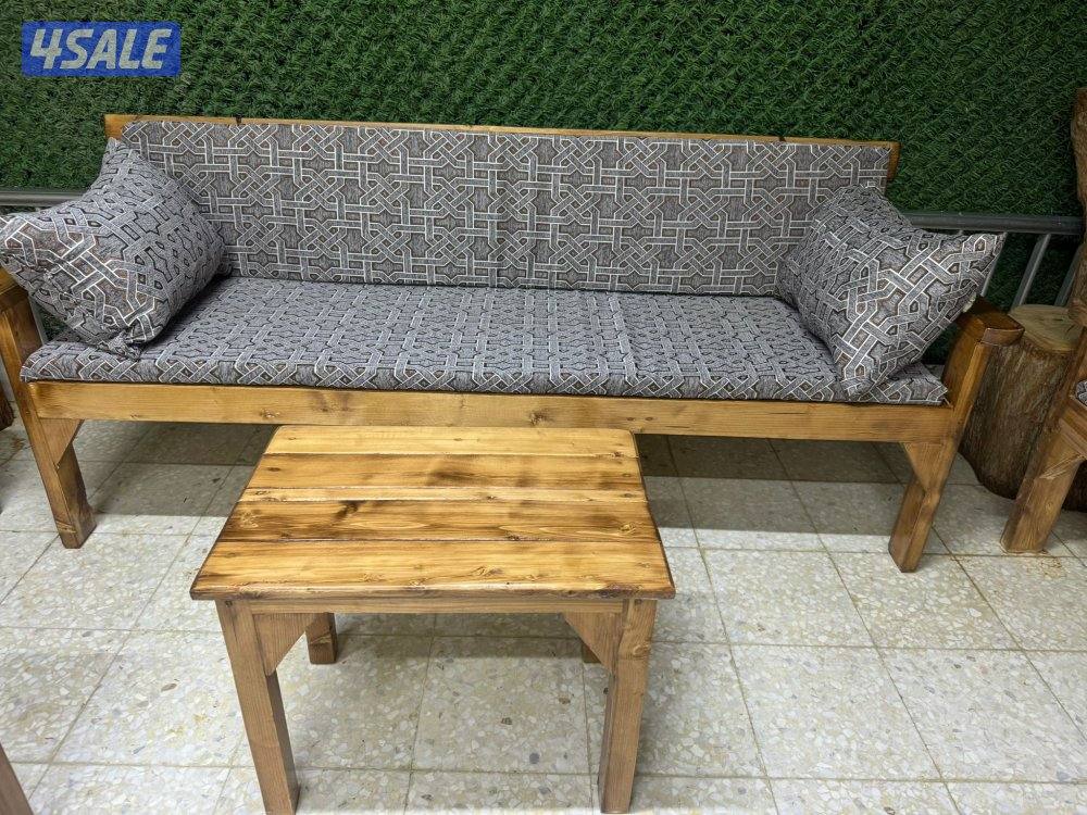 كراسي خشب + كراسي حديد0