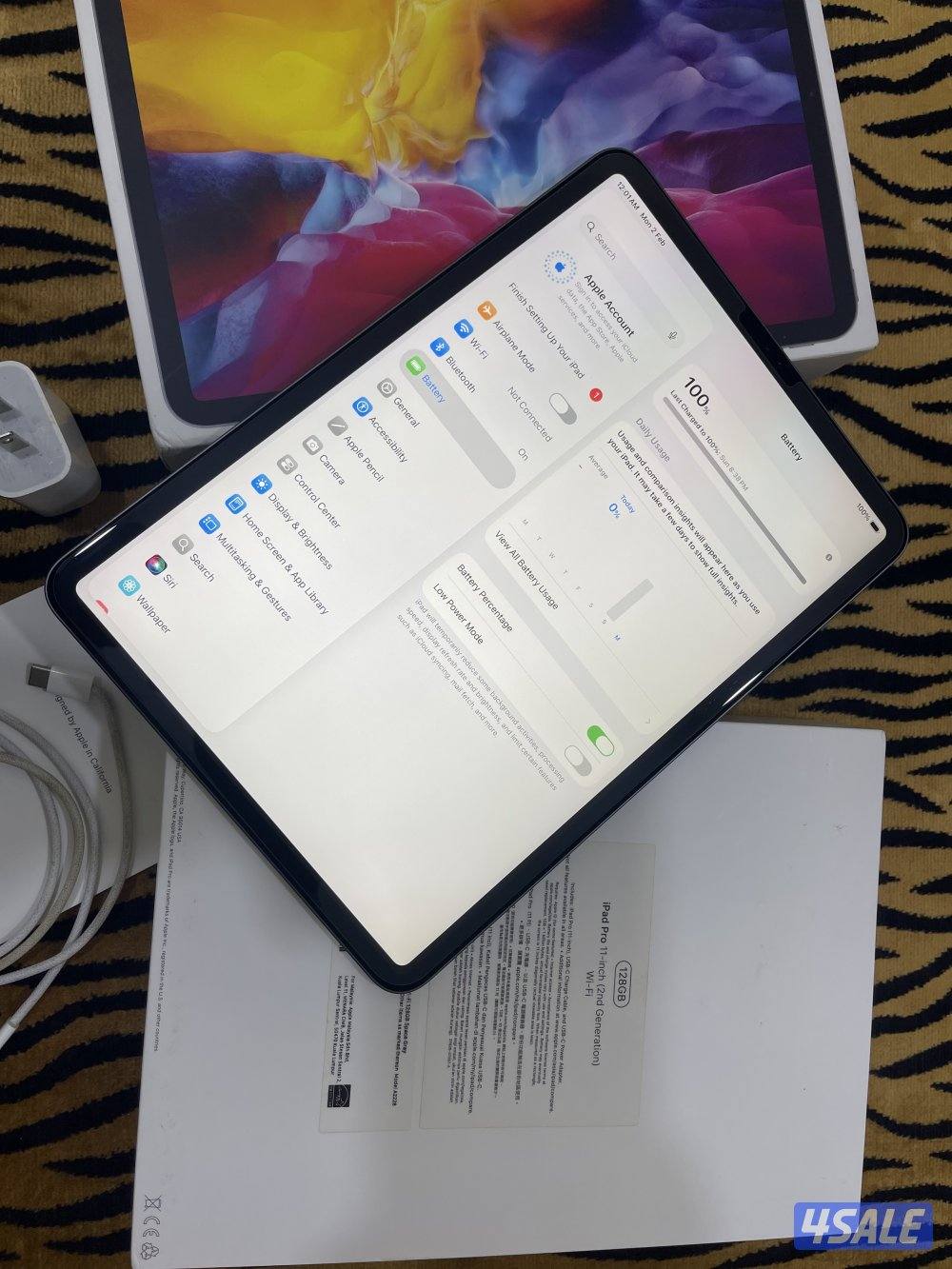 ايباد ابل برو 11 بوصة 128 قيقا موديل 2020 نظيف مو مفتوح ولا مصلح5