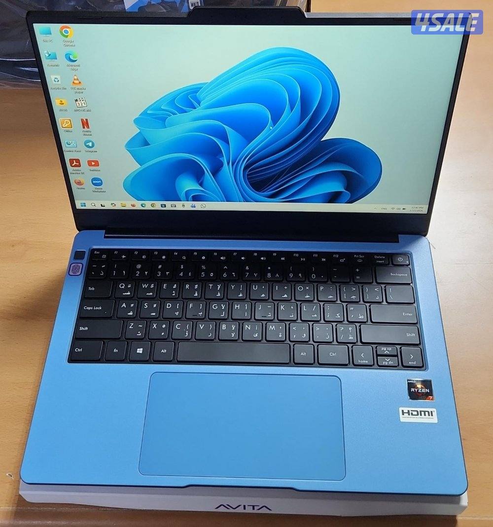 للبيع لابتوب جديد Avita Libre v14/Ryzen7 10 gen /8GB ram/512GB SSD11