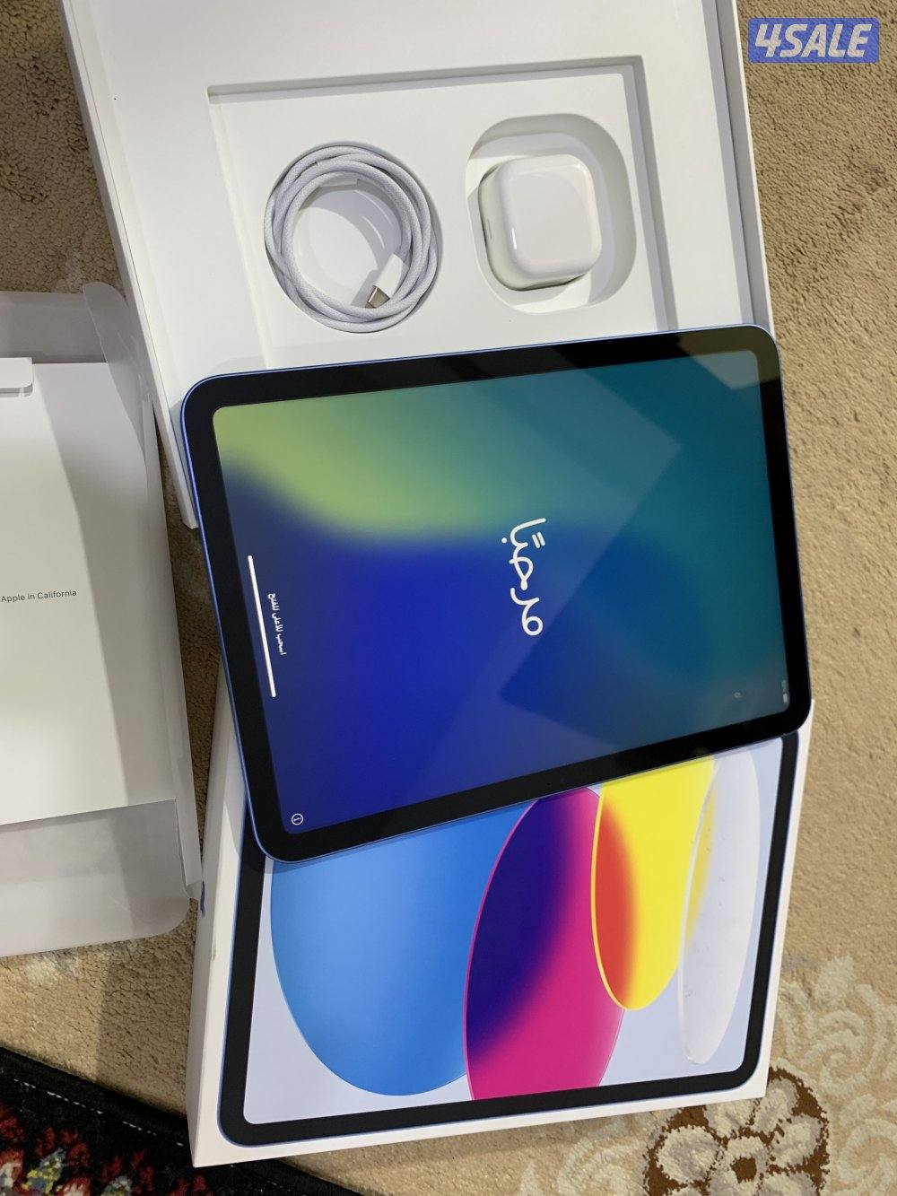 ايباد ابل 10 العاشر 64 قيقا مو مفعل بعده جديد كفالة سنة مع الاغراض0