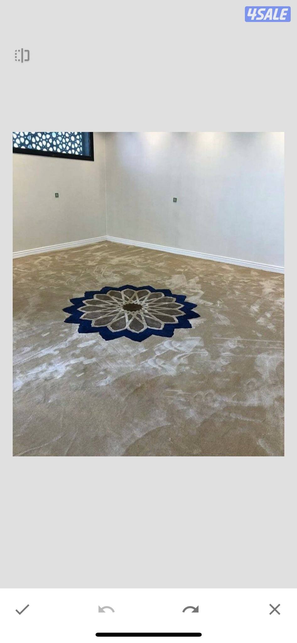 سجاد مساند نقشات حفر يدوي بلاستك ثيل صناعي ستائر6