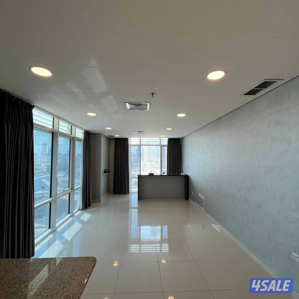 شقة نصف مفروشة للإيجار في دسمان، موقع مميز، اطلالة بحرية جانبية0